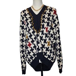 Jeanne Pierre, Vintage, V-Neck Sweater. Size Medium